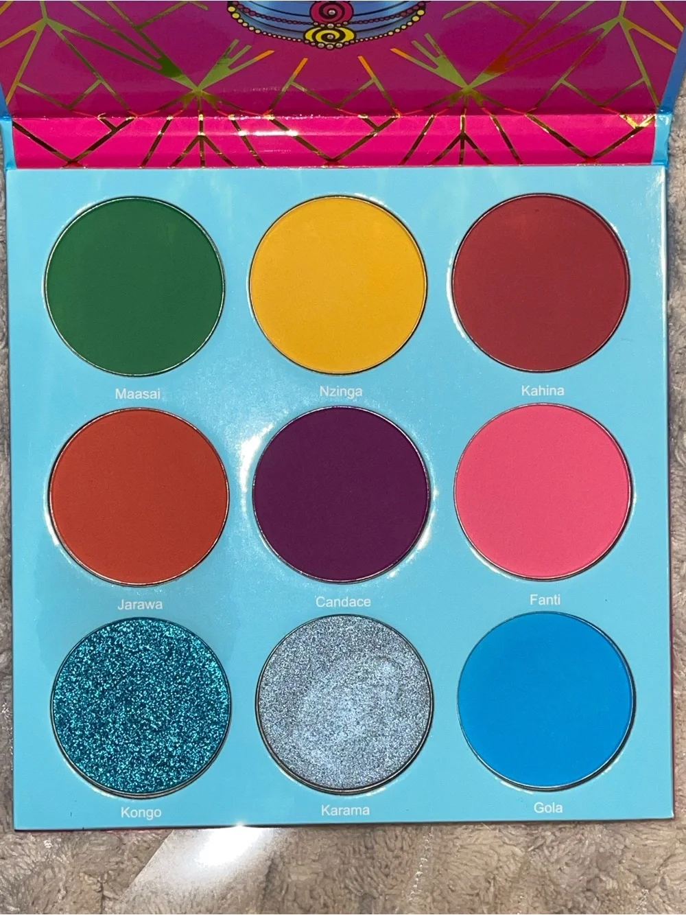 Juvia's Place Warrior III Eyeshadow Palette - Pink, Gold, Blue